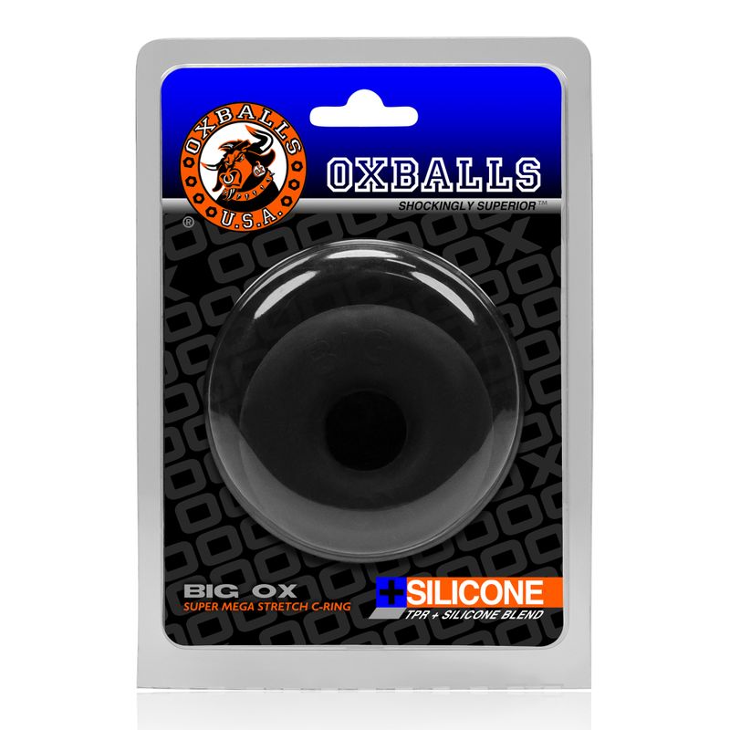 Big Ox Cockring Black Bulge Enhancer Super Stretch > Cock Ring > Single