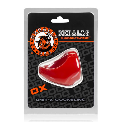 Unit X Cocksling Red by OXBALLS for Enhanced Performance and Excitement COCK RINGS Sling