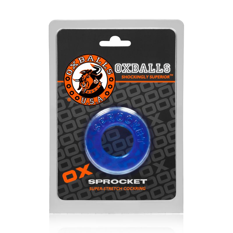 Sprocket Cockring Ice Blue Super Stretch COCK RINGS