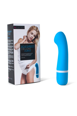 Bdesired Deluxe Curve Blue Lagoon Waterproof Massager 6" VIBRATORS