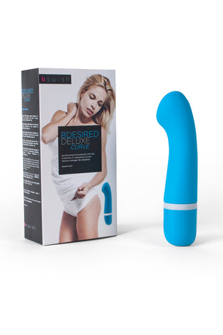 Bdesired Deluxe Curve Blue Lagoon Waterproof Massager 6" VIBRATORS
