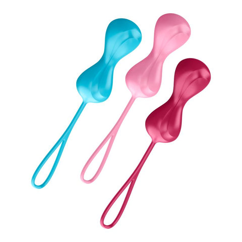Satisfyer Set Of 3 Silicone Orgasm Balls With Motion > Sex Toys For Ladies > Orgasm Balls