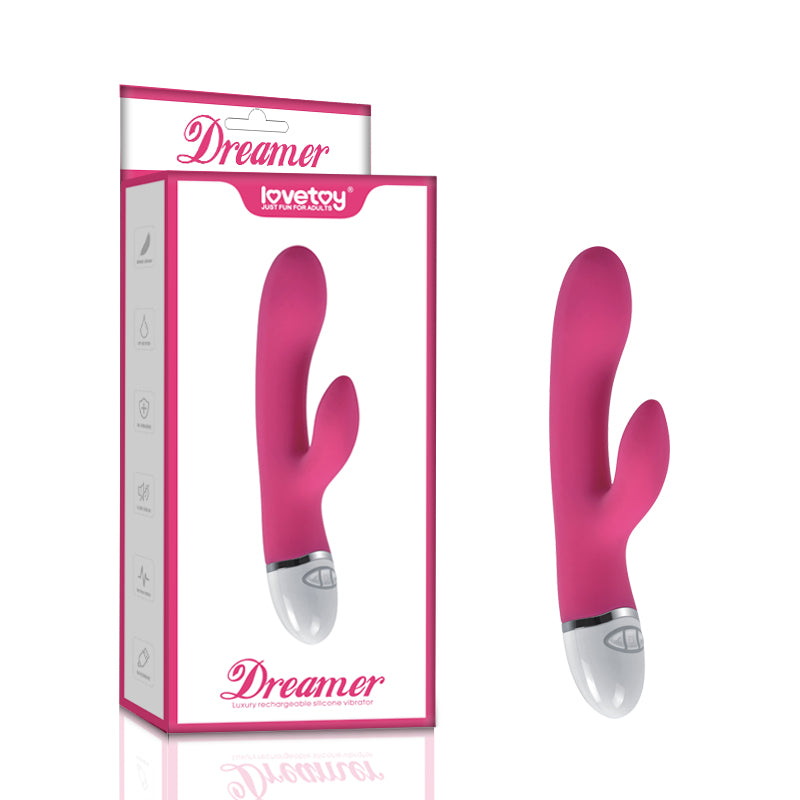 Dreamer 7 Mode Silicone Rabbit Vibrator in Pink Pink > Vibrators > Ladies > Rabbit Main image