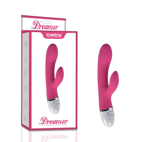 Dreamer 7 Mode Silicone Rechargeable Rabbit Vibrator in Pink VIBRATORS-RABBIT
