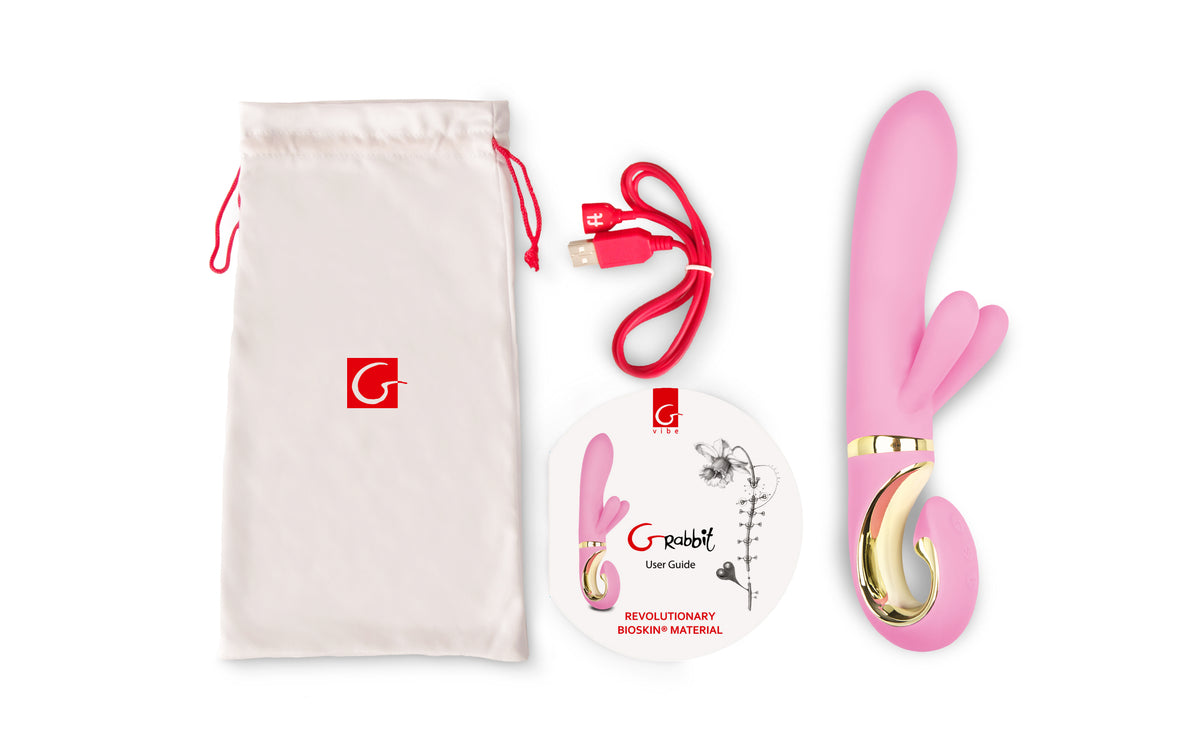 Grabbit Candy Pink 7 x 1.3 Inch G-Spot Vibrator > Vibrators > Ladies > Rabbit