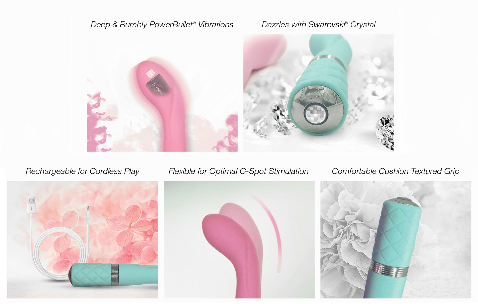 Pillow Talk Sassy (Teal) – G-Spot Vibrator > Sex Toys For Ladies > G-Spot Vibrators