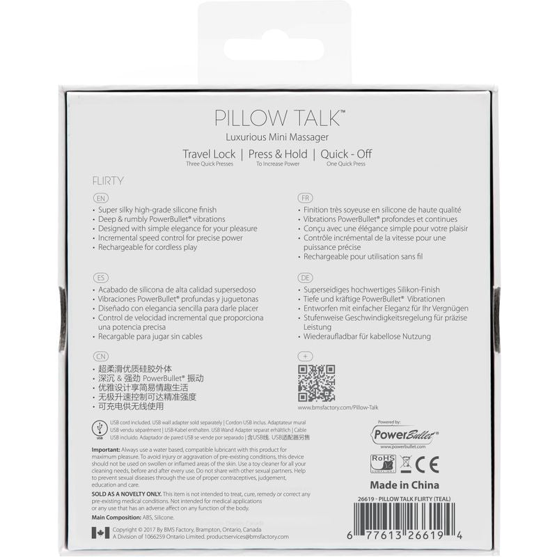 Pillow Talk Flirty Vibe with Swarovski Crystal – Small Vibrator > Vibrators > Standard Vibrators
