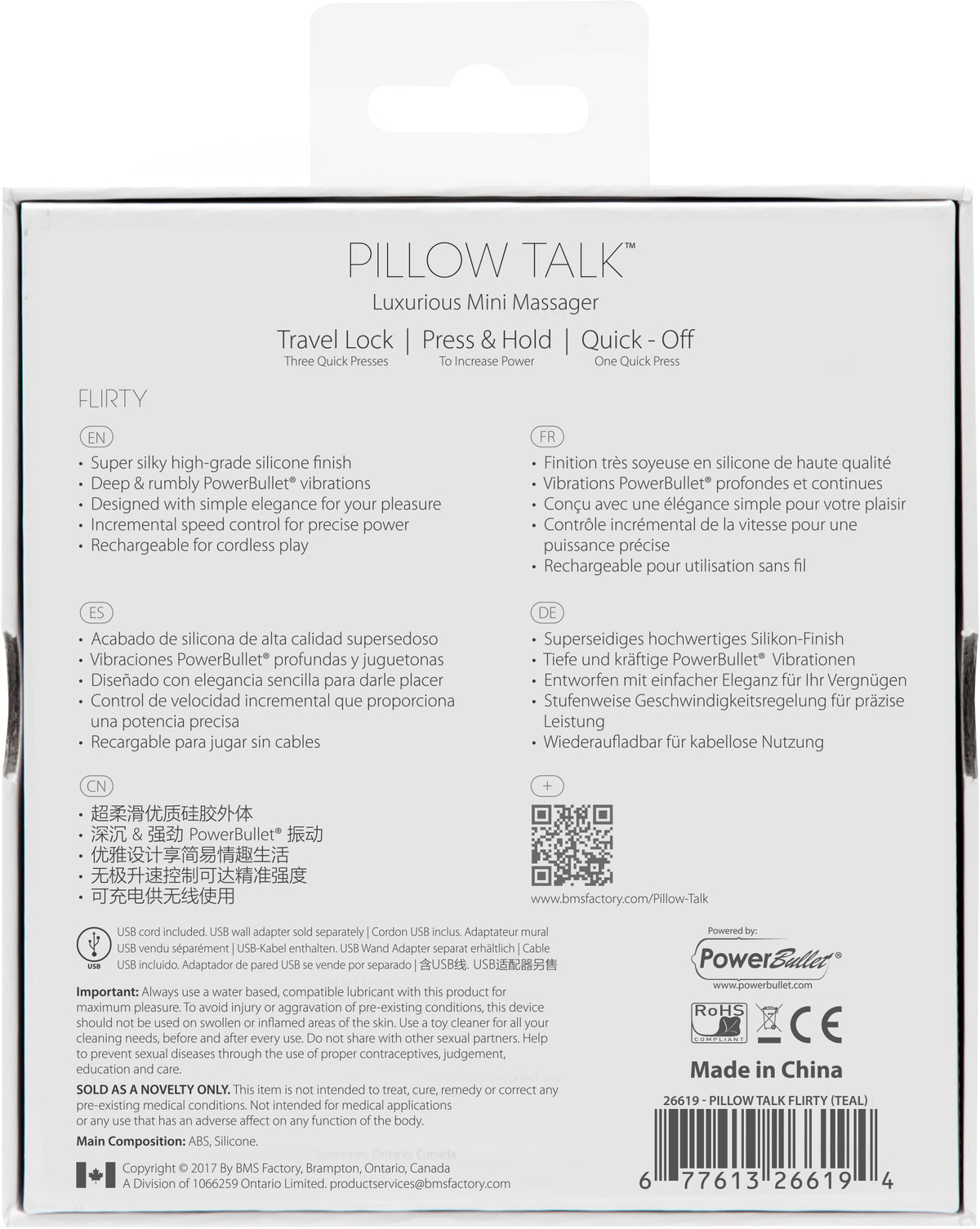 Pillow Talk Flirty Teal Vibrator > Vibrators > Standard Vibrators