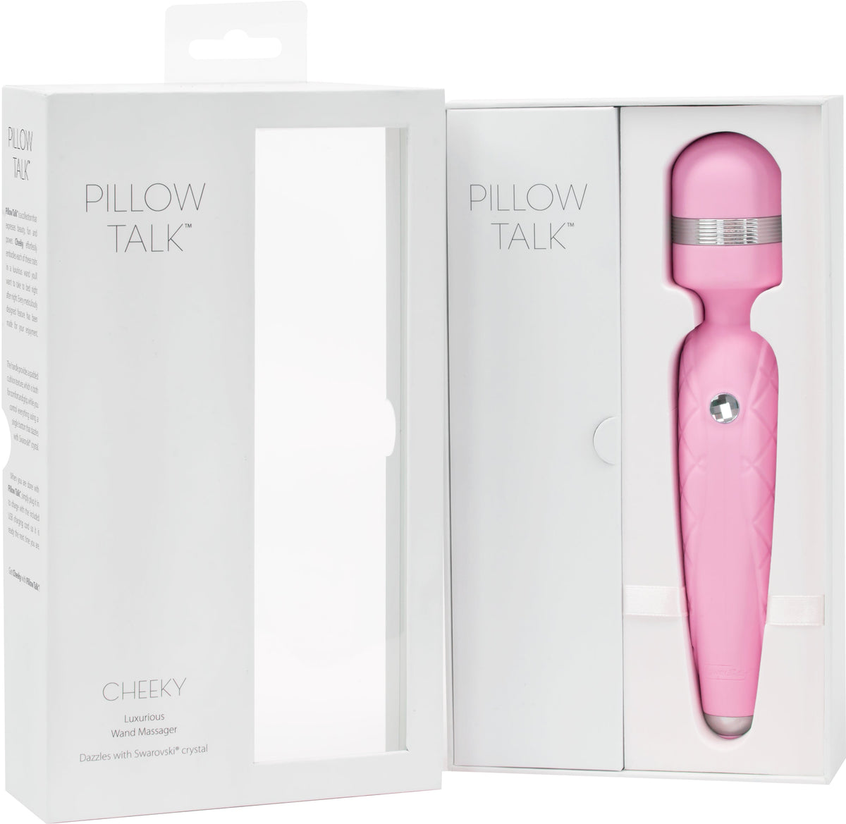 Pillow Talk Cheeky Wand – Luxury Wand Vibrator with Swarovski Crystal > Sex Toys > Massage Wands