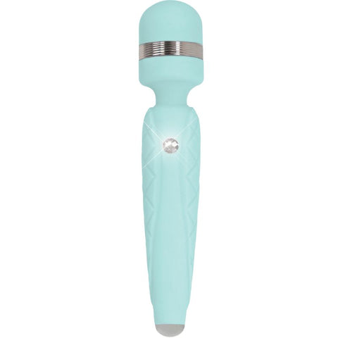 Pillow Talk Cheeky Teal Luxurious Self-Care Wand Electric Massager