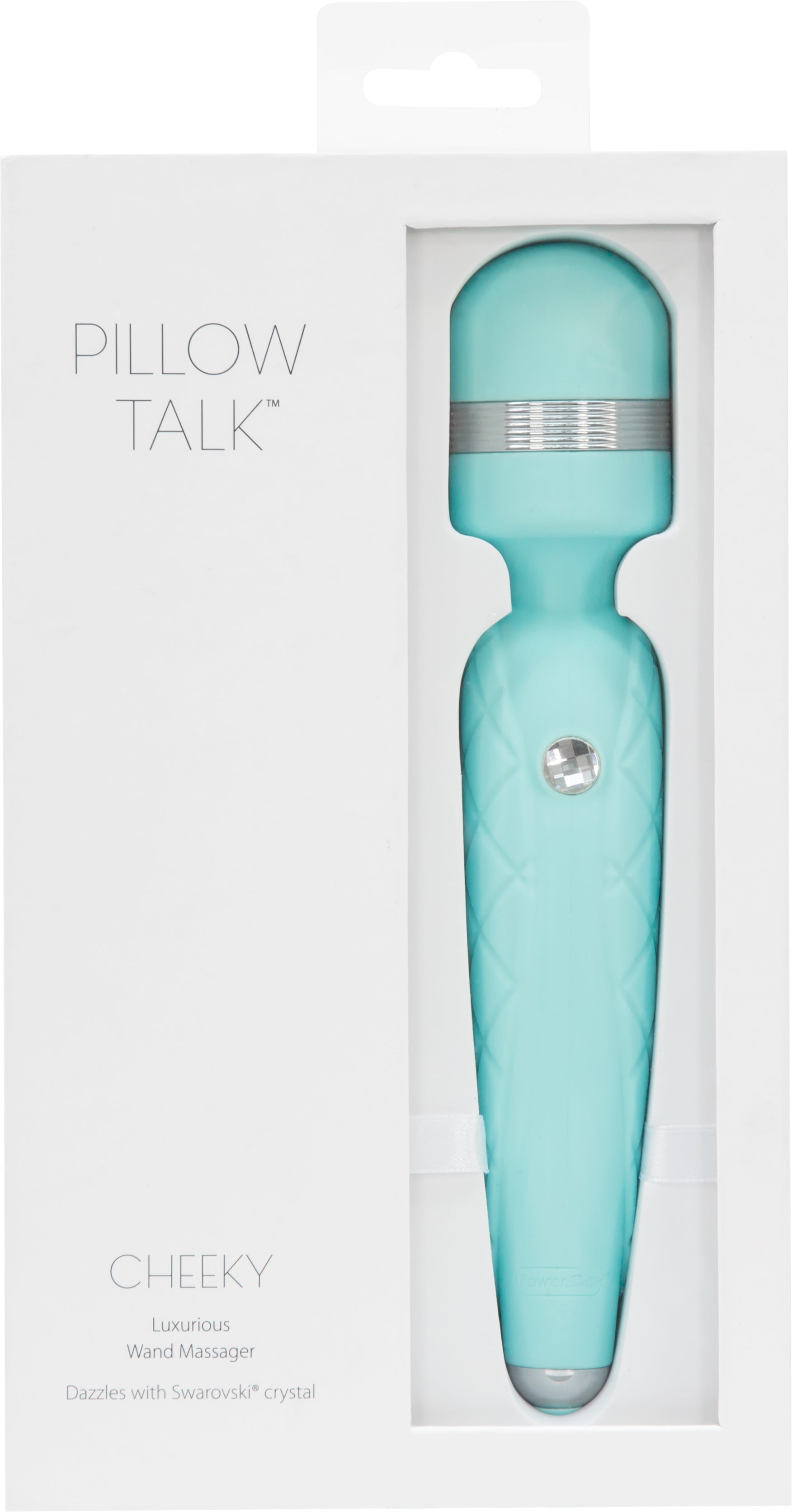 Pillow Talk Cheeky Teal Luxurious Self-Care Wand Electric Massager