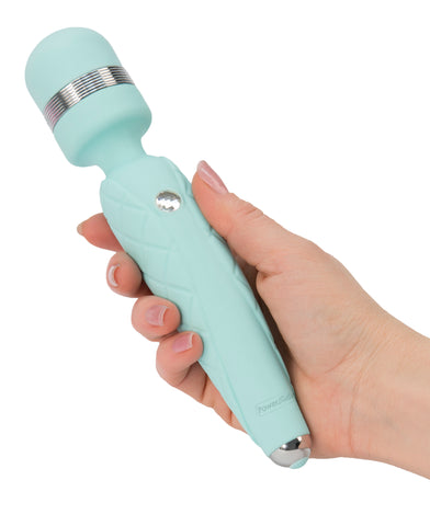 Pillow Talk Cheeky Teal Luxurious Self-Care Wand Electric Massager