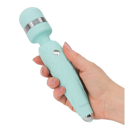 Pillow Talk Cheeky Teal Luxurious Self-Care Wand Electric Massager