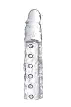 Clear Penis Enhancer Sleeve 3 Inch Length 1 Inch Girth Extension Sleeve > Sex Toys For Men > Penis Sleeves