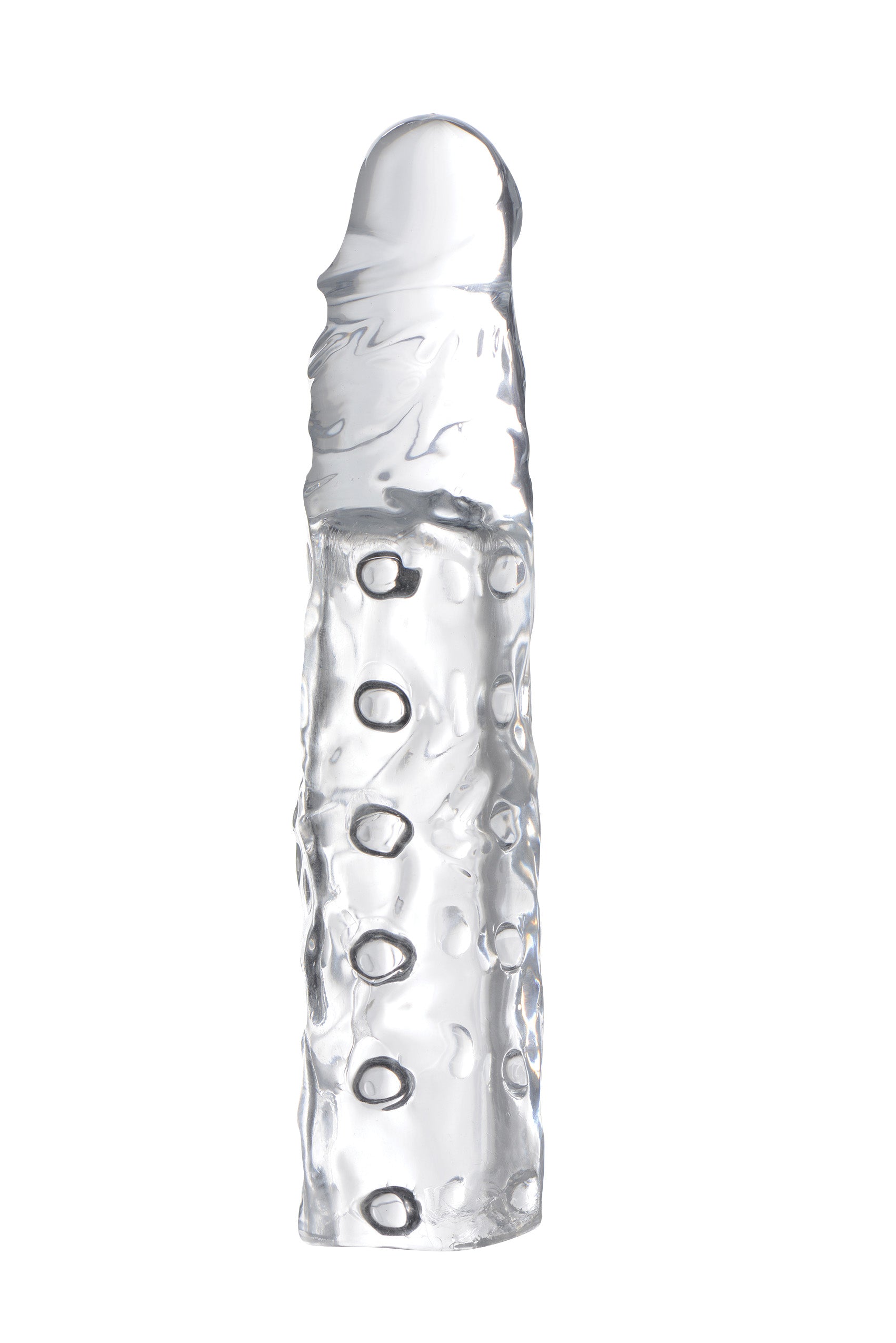 Clear Penis Enhancer Sleeve 3 Inch Length 1 Inch Girth Extension Sleeve > Sex Toys For Men > Penis Sleeves