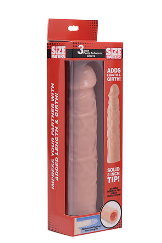 3in Flesh Penis Enhancer Sleeve for Extra Length and Girth SLEEVES