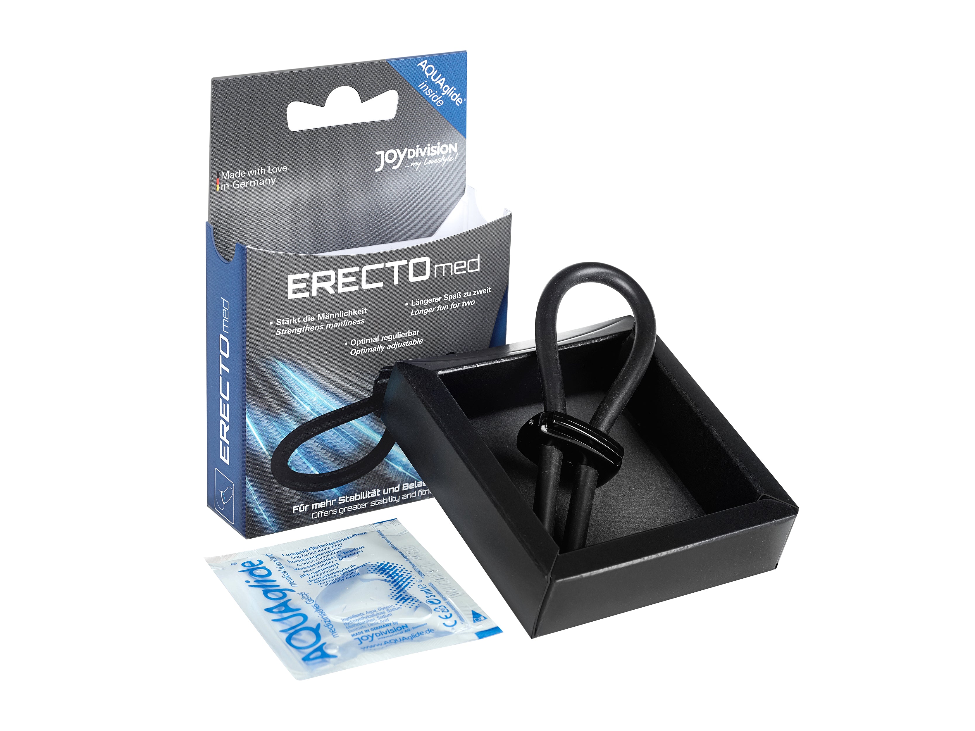 Erectomed Adjustable Cock Ring Black for Enhanced Pleasure and Performance COCK RINGS