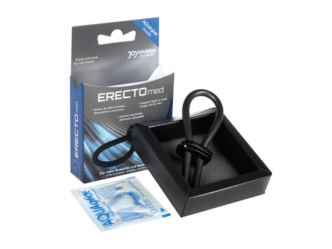 Erectomed Adjustable Cock Ring Black for Enhanced Pleasure and Performance COCK RINGS