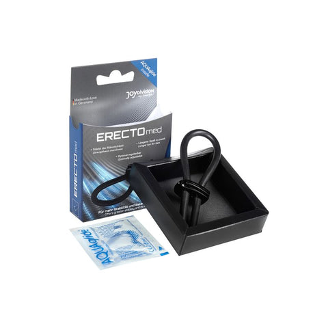 Erectomed Adjustable Cock Ring Black for Enhanced Pleasure and Performance COCK RINGS