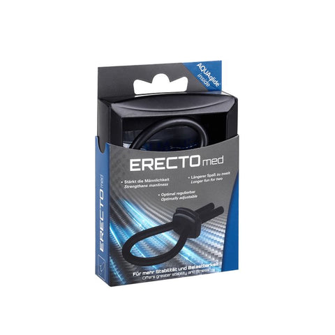 Erectomed Adjustable Cock Ring Black for Enhanced Pleasure and Performance COCK RINGS
