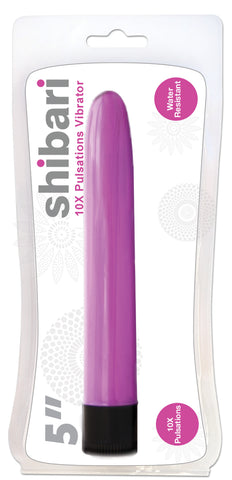 Shibari 10X Pulsations Vibrator 5in Pink for Intense Pleasure Pink Vibrators