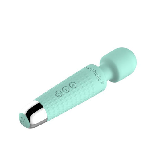 Shibari Mini Halo Wireless 20X Minty Green Massage Wand Electric Massager