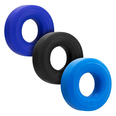 Huj3 C Ring 3 Pack by Hunkyjunk for Enhanced Pleasure and Comfort Cockrings