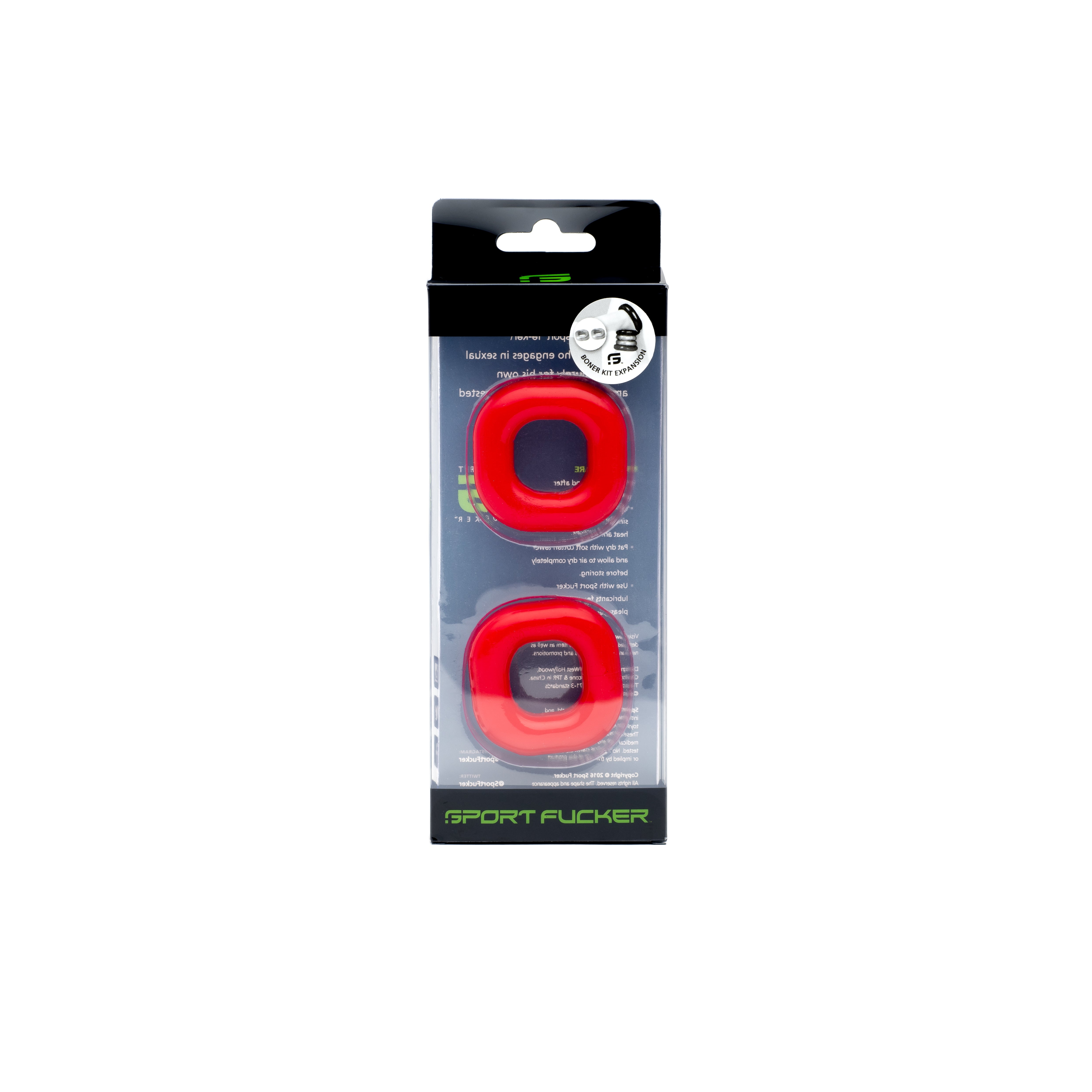 Boner Expansion Pack Red 1.3 Inch Ball Ring Size COCK RING Set