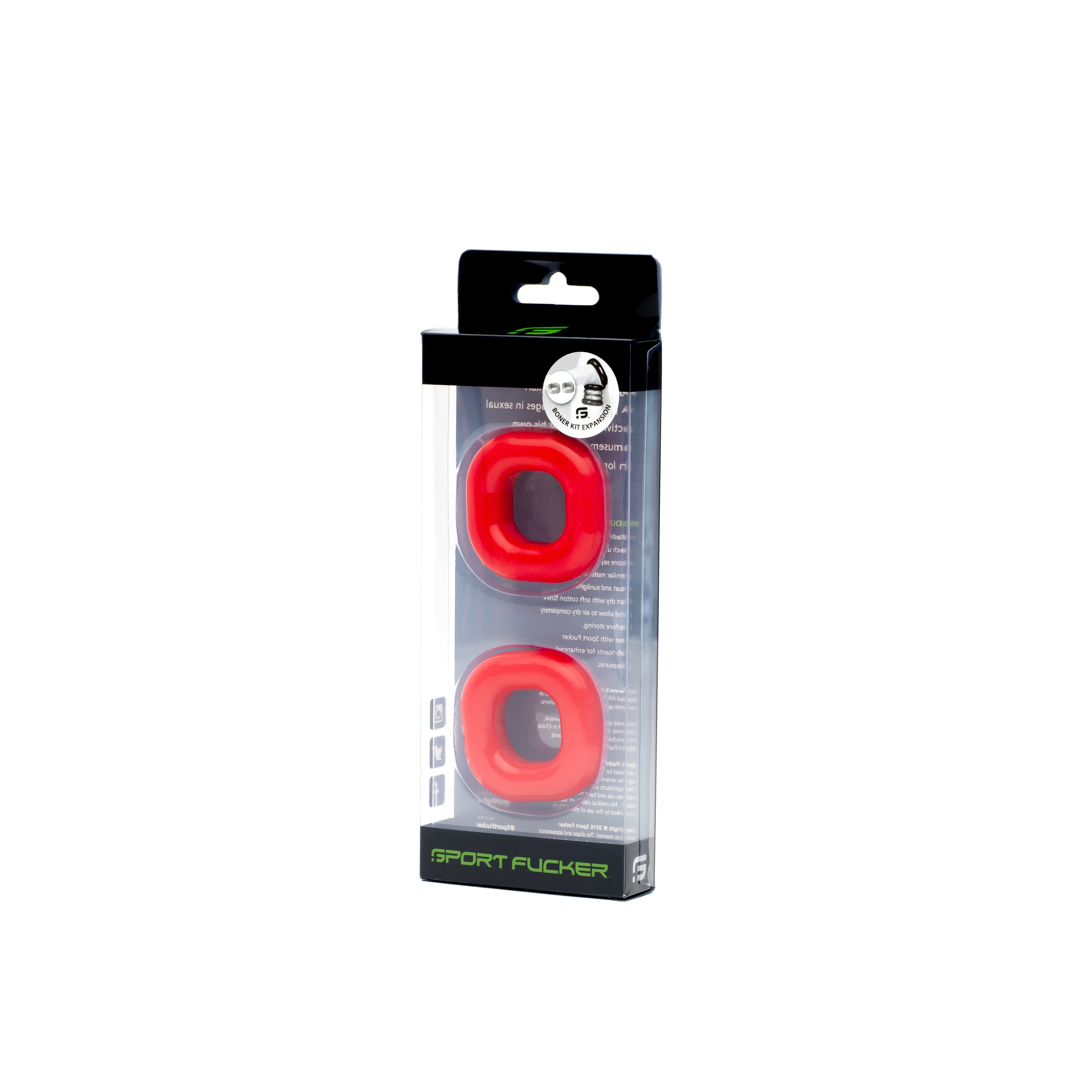 Boner Expansion Pack Red 1.3 Inch Ball Ring Size COCK RING Set
