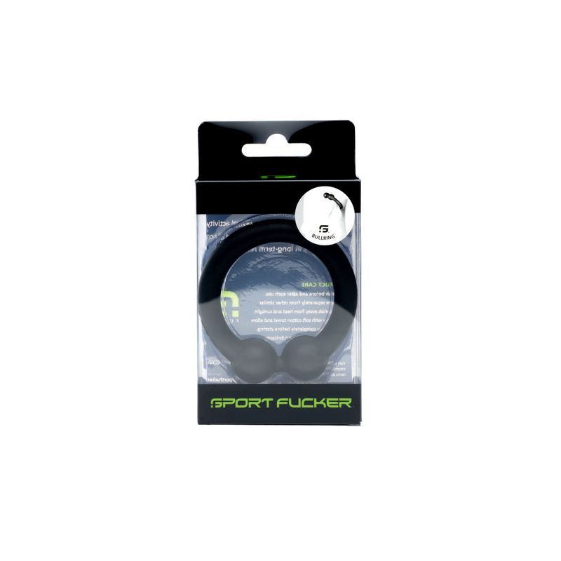 Sport Fucker Bullring - Silicone Cock Ring - Black 48mm > Cock Ring > Single