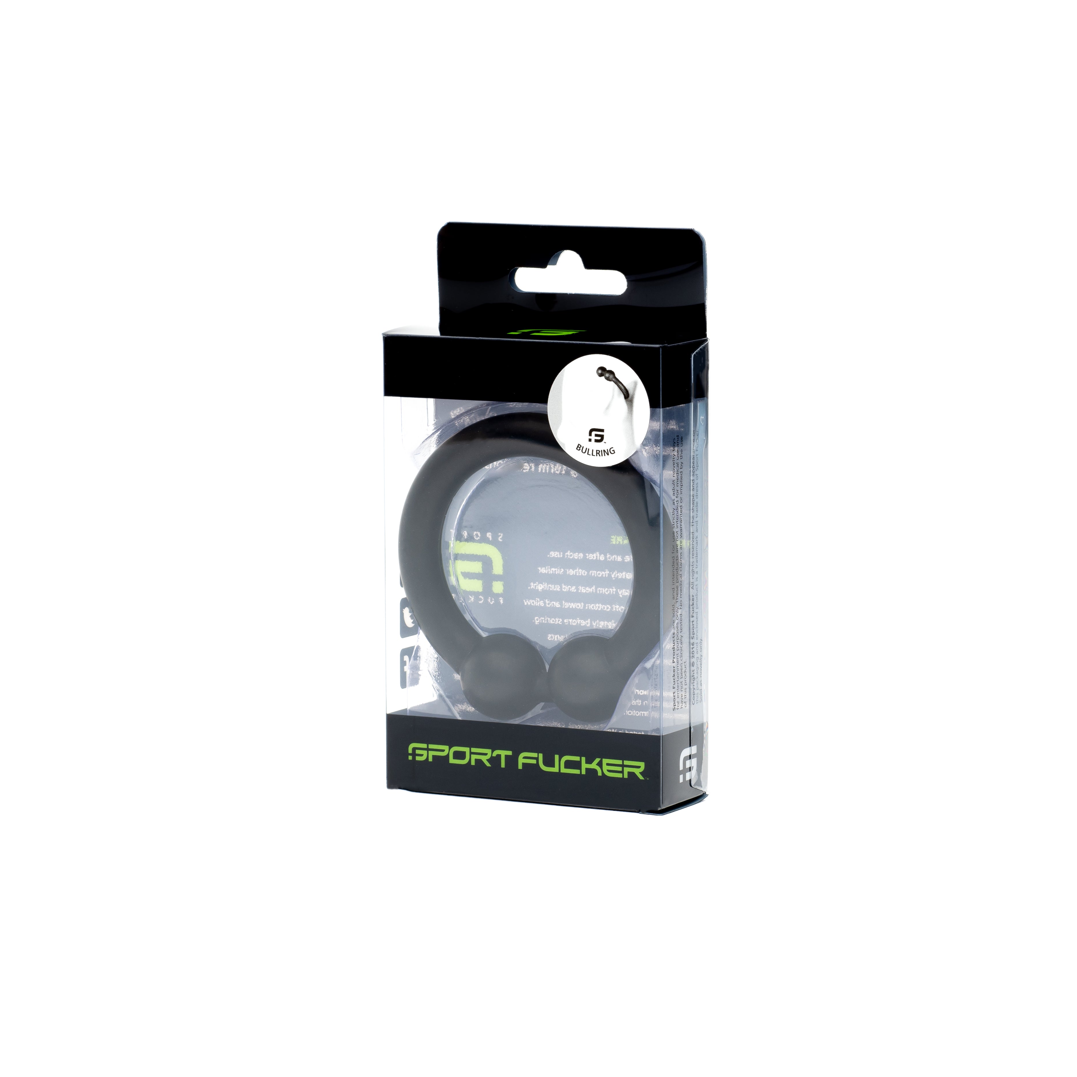 Sport Fucker Bullring - Silicone Cock Ring - Black 48mm COCK RINGS
