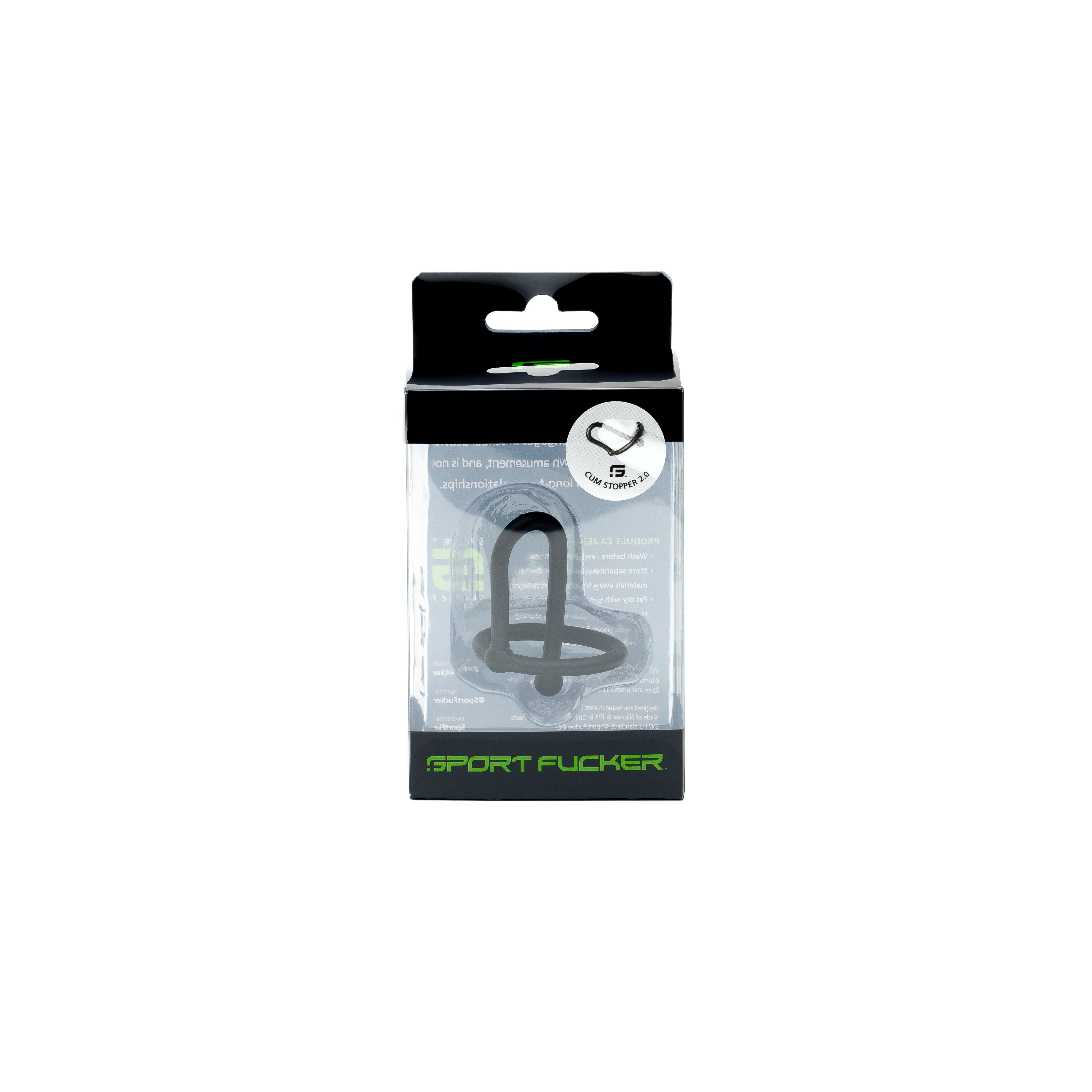 Cum Stopper 2.0 Black - 45mm Insertable Length Silicone Sounding Rods