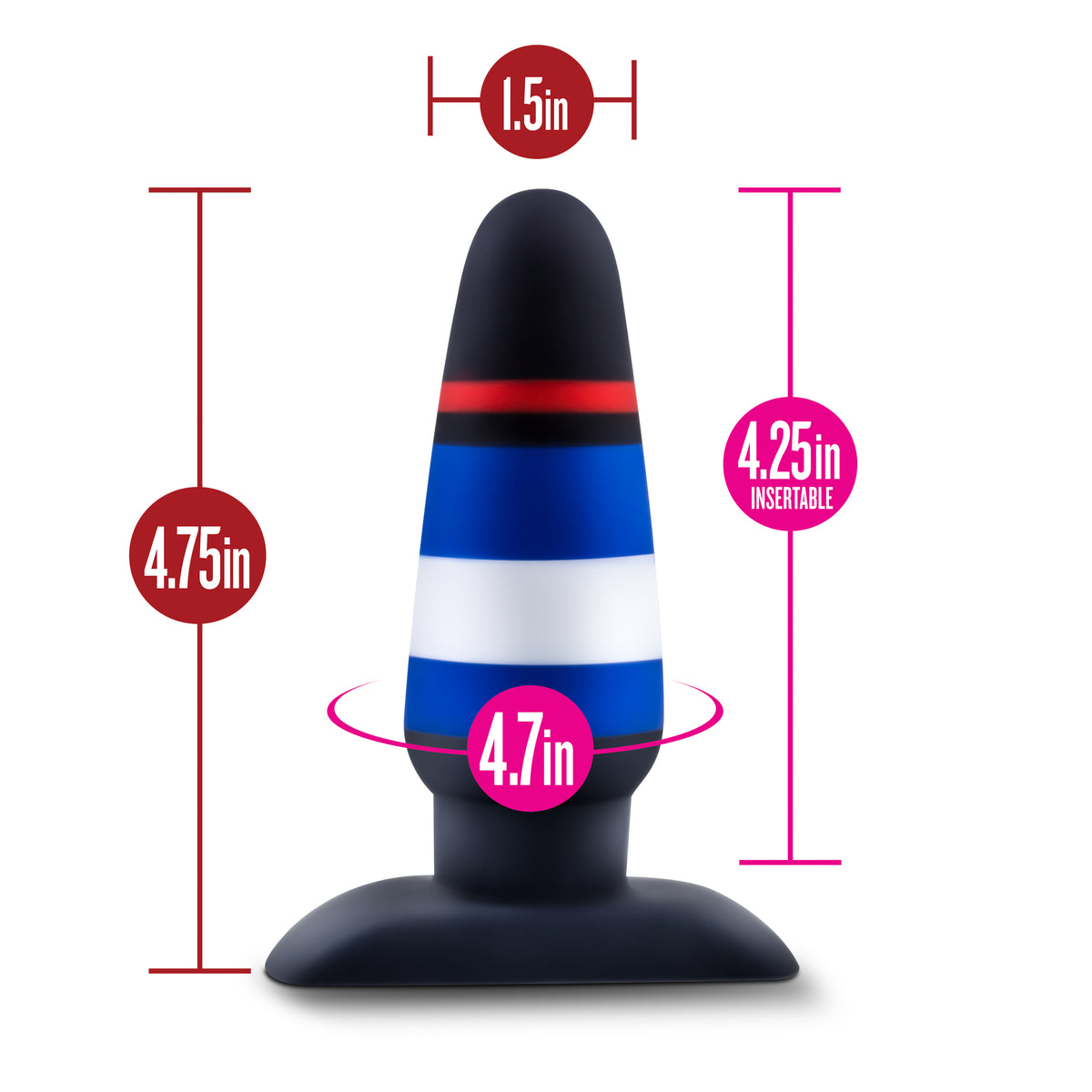Avant Pride P4 Power Play (Silicone) – Silicone Butt Plug 4.75 Inch > Anal Range > Butt Plugs