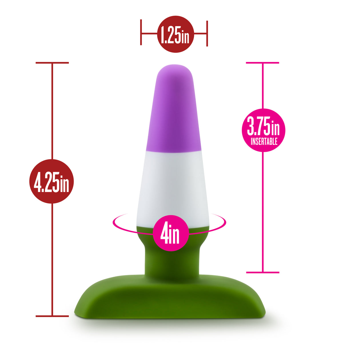Avant Pride P6 Beyond Silicone Butt Plug 4.25 Inch – Luxury Silicone Butt Plug > Anal Range > Butt Plugs