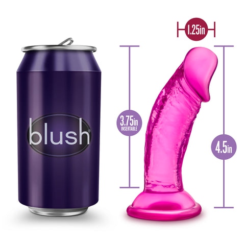 B Yours Sweet N Small 4 Inch Pink Suction Cup Dildo DONGS