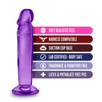B Yours Sweet N Small Realistic Dildo with Suction Cup (4 and 6 Inch) > Dildos > Slim Dildos