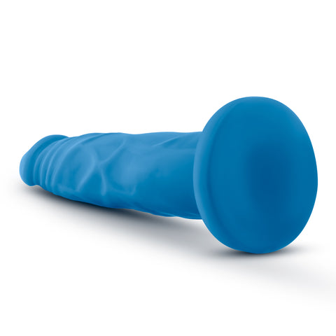 Neo Dual Density Cock 7.5 Inch Neon Blue Dildo DONGS