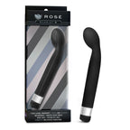 Rose Scarlet G Black G-Spot Vibrator Waterproof 7 Inch Black > Sex Toys For Ladies > G-Spot Vibrators
