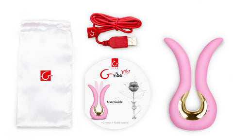 Gvibe MINI Candy Pink - Compact Dual Stimulation Toy > Vibrators > Ladies > Clitoral Vibrators and Stimulators