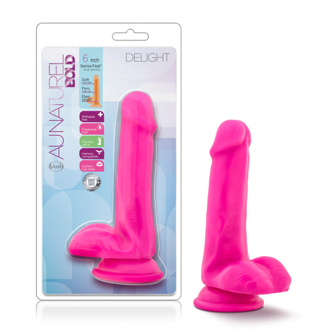 Au Naturel Bold Delight 6 Inch Dildo Pink DONGS