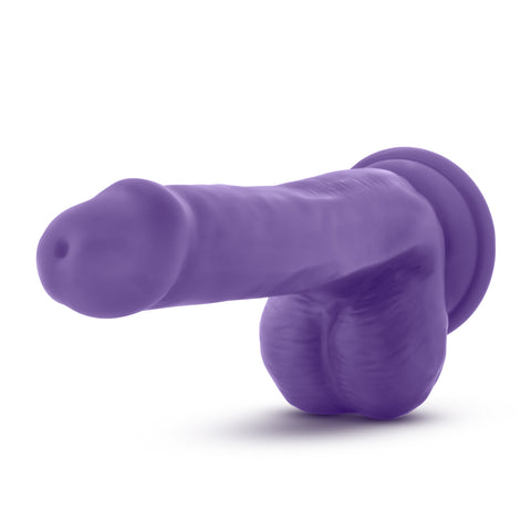 Au Naturel Bold Delight 6 Inch Dildo Purple Dongs Realistic