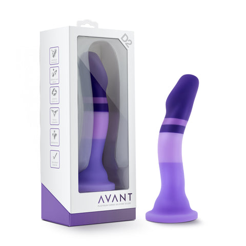Avant D2 Purple Rain Silicone Dildo Purple DONGS