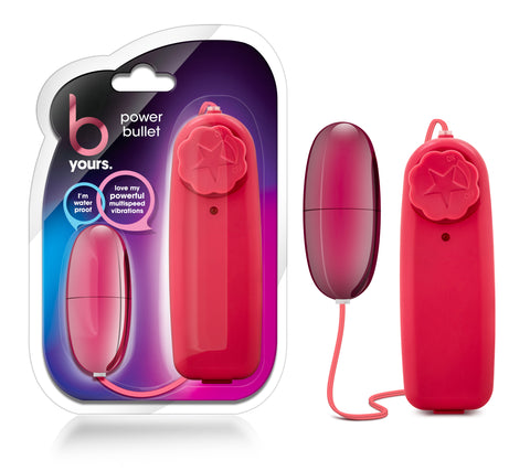 B Yours Power Bullet Cerise with Multi-Speed Vibrations Pink BULLETS