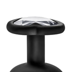 Luxe Bling Plugs Training Kit Black With Clear Gems - 3 Sizes > Anal Range > Butt Plug Kits