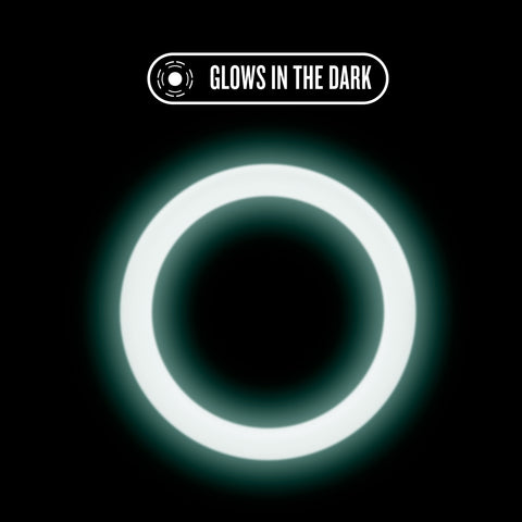 Performance Silicone Glo Cock Ring Blue Glow 1.5in for Comfort COCK RINGS