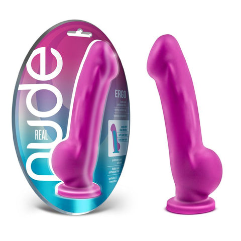 Real Nude Ergo Violet Dual Density Silicone Dildo DONGS