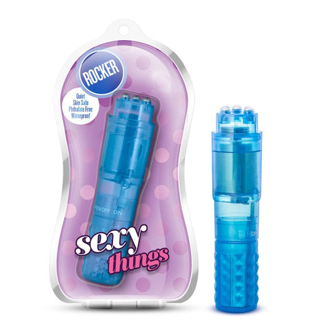 Sexy Things Rocker Blue 4 Inch Waterproof Vibrator Vibrators