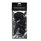 Black Satin Eye Mask – Smooth Sensory Deprivation Blindfold Accessory > Bondage Gear > Blindfolds