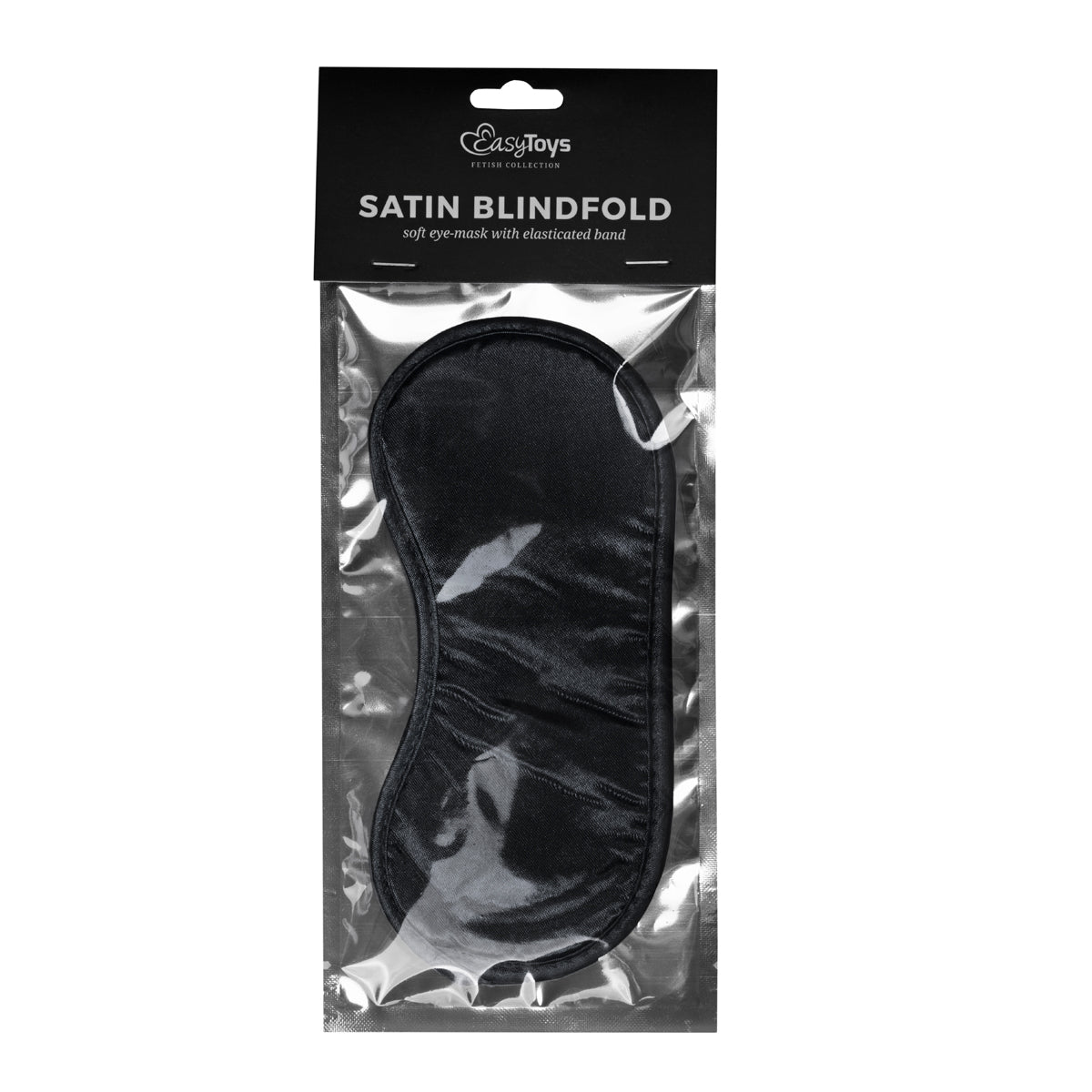 Black Satin Eye Mask – Smooth Sensory Deprivation Blindfold Accessory > Bondage Gear > Blindfolds
