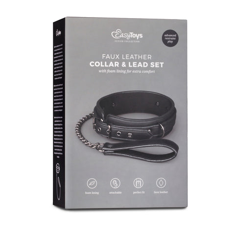 Fetish Collar With Leash Bondage Set for Submissive Play > Bondage Gear > Restraints